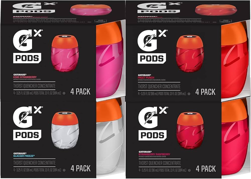 Gatorade Gx Hydration System, Non-Slip Gx Squeeze Bottles & Gx Sports Drink Concentrate Pods | Amazon (US)