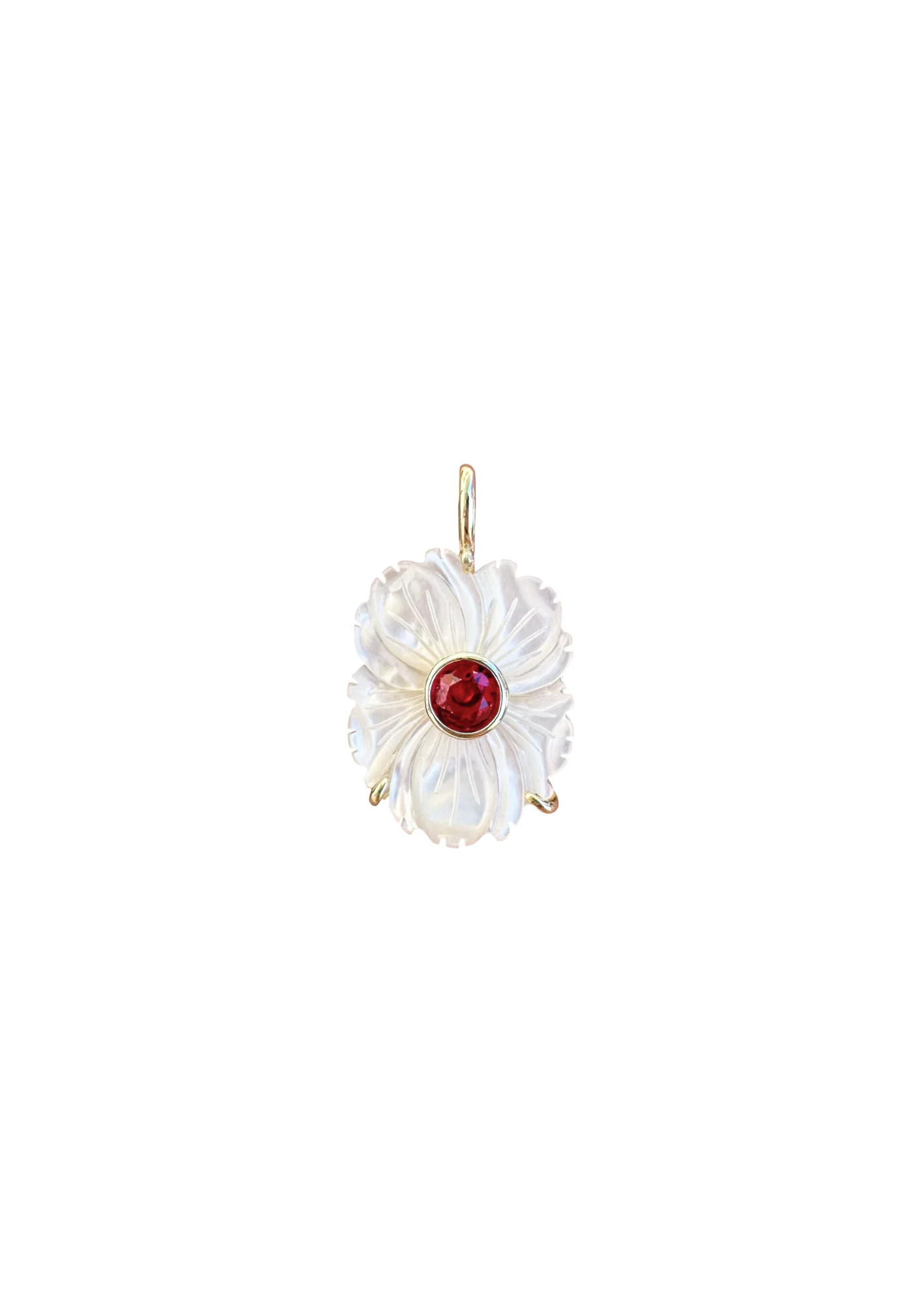 Mother of Pearl July Charm | Nicola Bathie Jewelry
