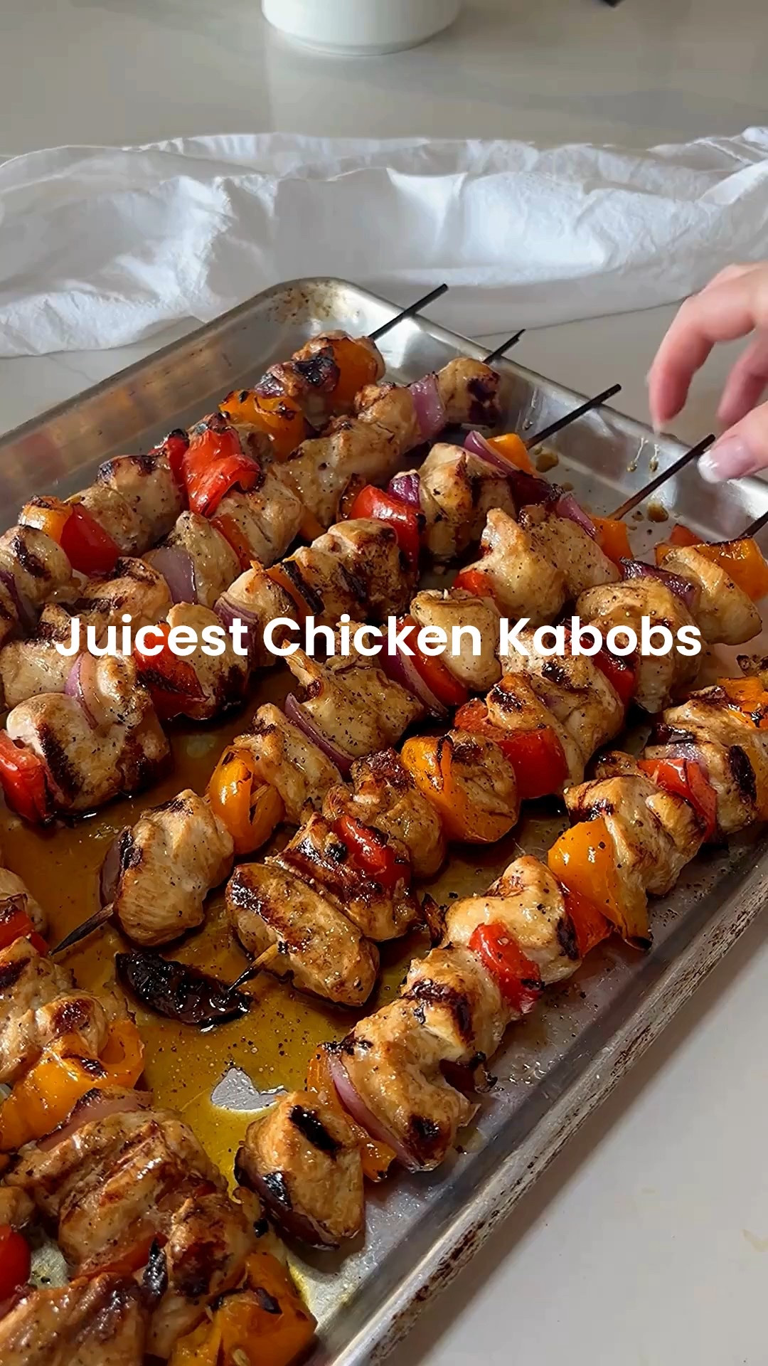 🔥 Grilled Chicken Kabobs — juicy, flavorful, and ready in under 30 min! Tap to shop my go-to skewers + get the recipe.

Quick Recipe:
1️⃣ Mix soy sauce, Sprite, oil, garlic powder & horseradish.
2️⃣ Marinate 1” chicken chunks 1–3 hrs.
3️⃣ Thread chicken, peppers & onion on soaked skewers.
4️⃣ Grill 5 min per side until cooked through. Rest 5 min & serve.#grillingrecipes #summerdinner #easymeals #outdoorcooking #bbqseason

#LTKHome #LTKSeasonal #LTKSaleAlert