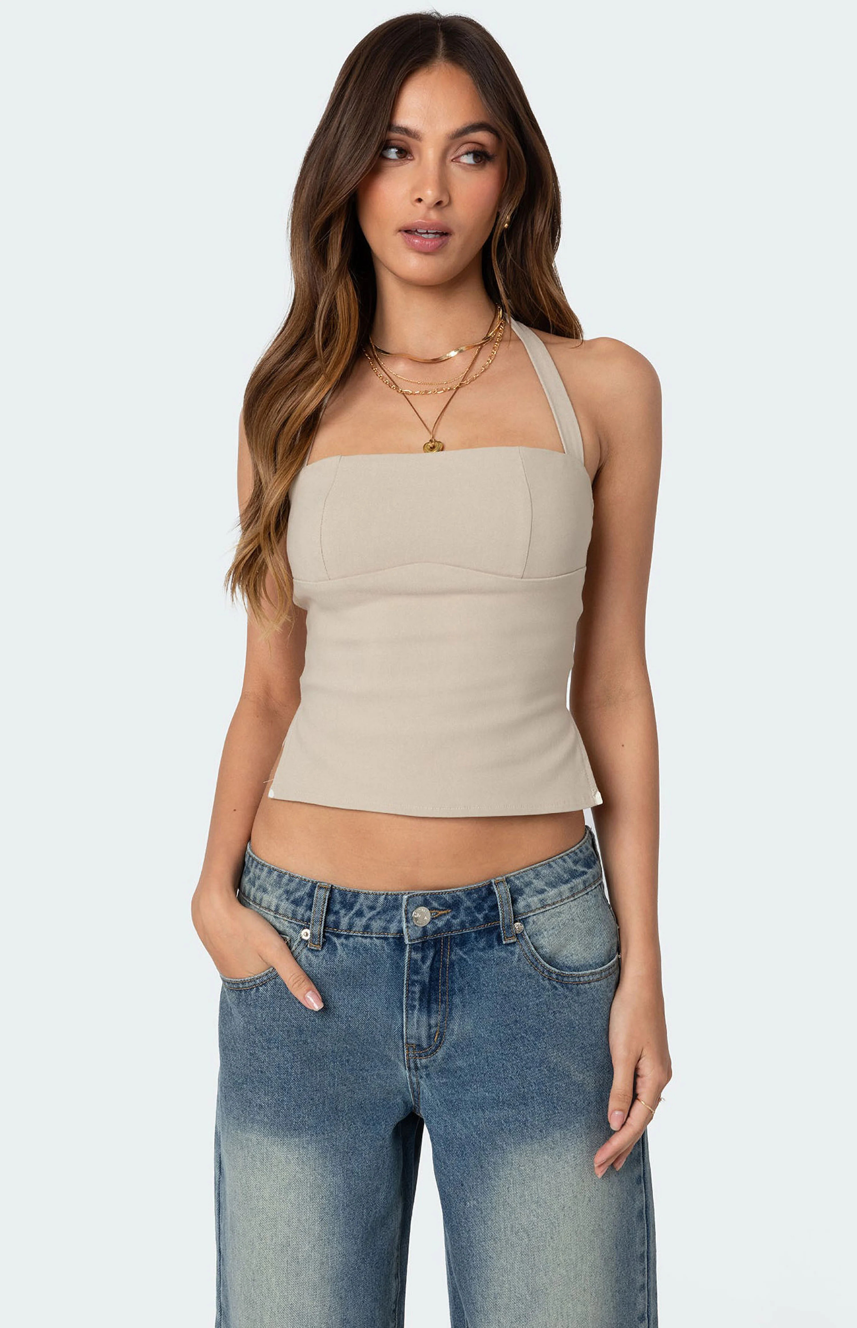 Edikted Dara Halter Top | PacSun
