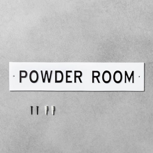Powder Room Wall Sign White - Hearth & Hand™ with Magnolia | Target