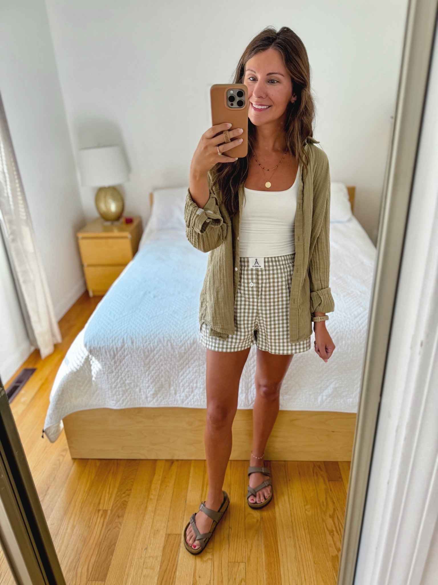 Wearing small in my tank, small in my cotton button up, small in my boxer shorts and my sandals fit best a whole size down (36)

#LTKSeasonal #LTKPetite #LTKootd