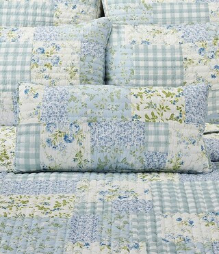 Piper & Wright Karalena Cottage-Inspired Decorative Reversible Quilted Boudoir Pillow | Dillard's | Dillard's