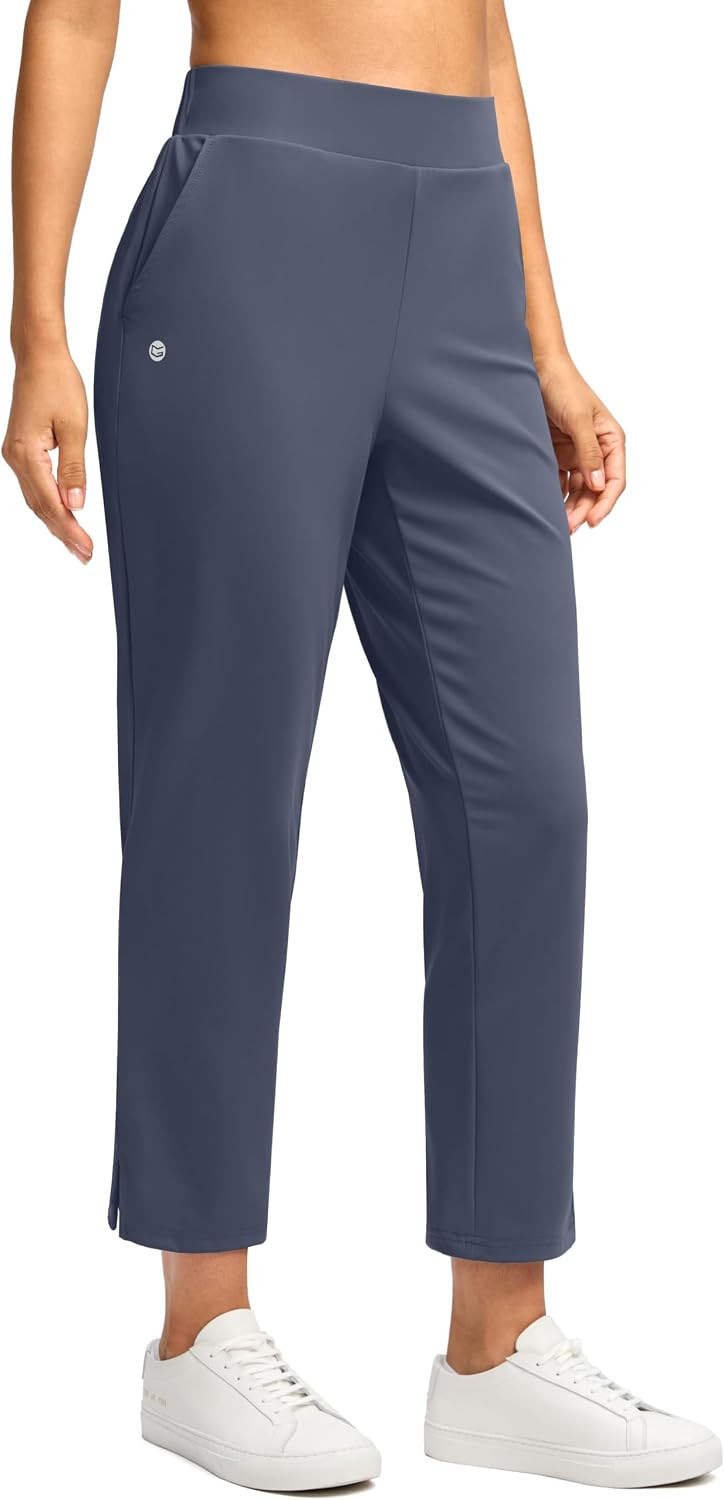 G Gradual Women's Travel Pants Ankle 7/8 Golf Pants with 3 Pockets Slacks | Amazon (US)