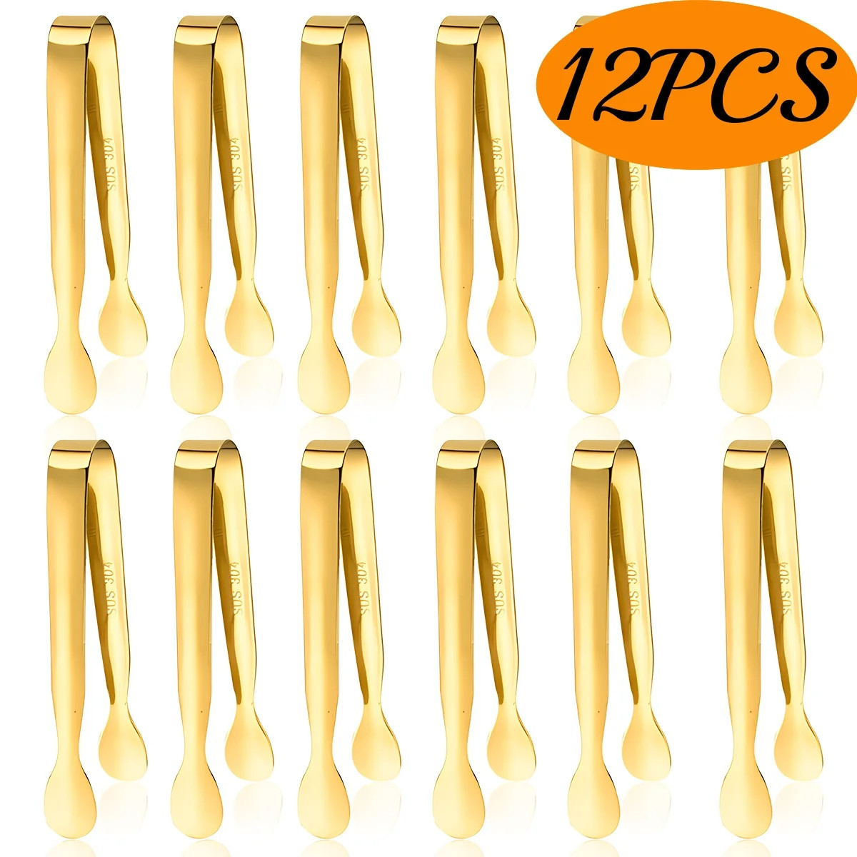 Serving Tongs Small Party Serving Utensils Mini Stainless Steel Tongs for Tea Party Coffee Bar Su... | Walmart (US)
