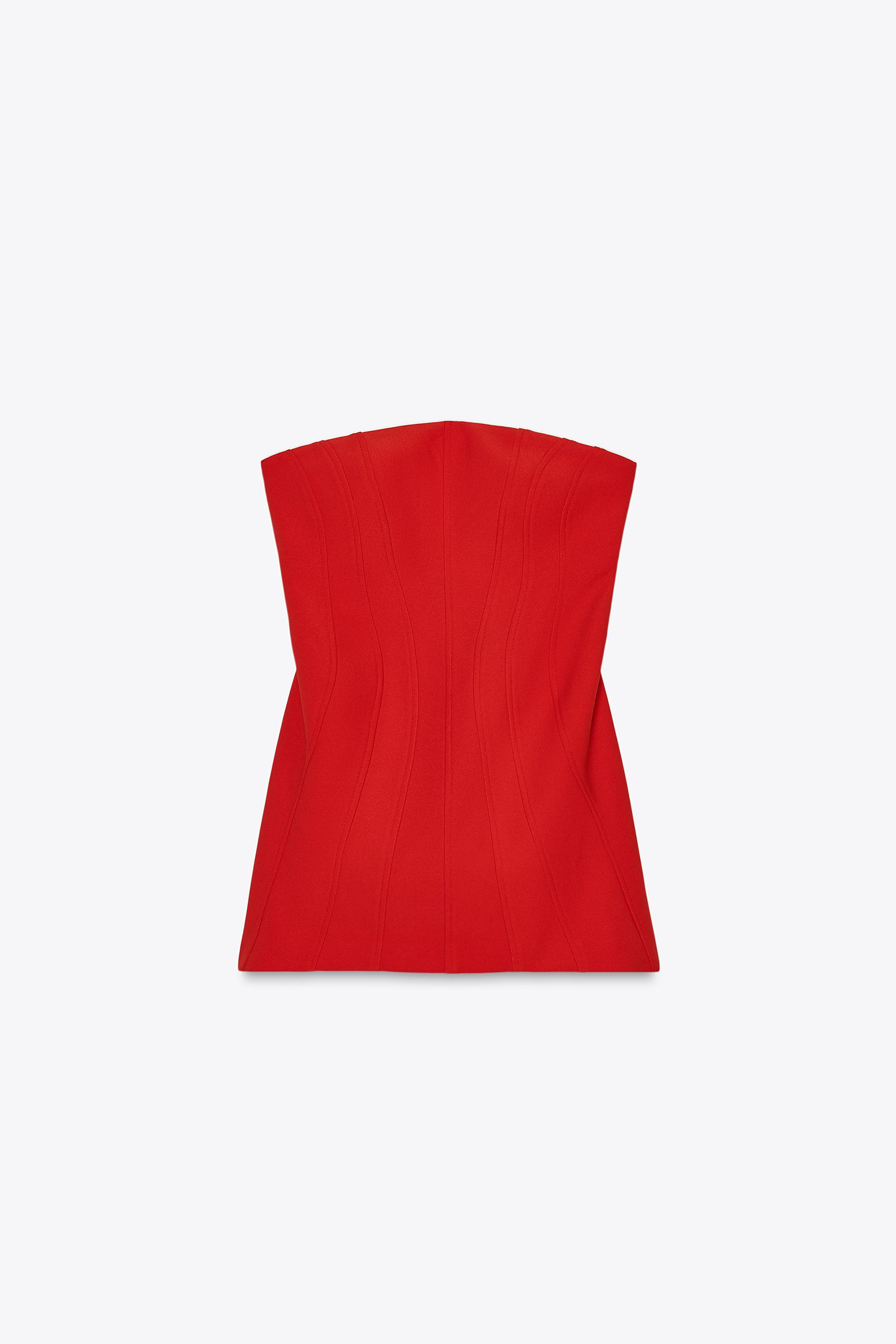 SHORT STRAPLESS DRESS | Zara US