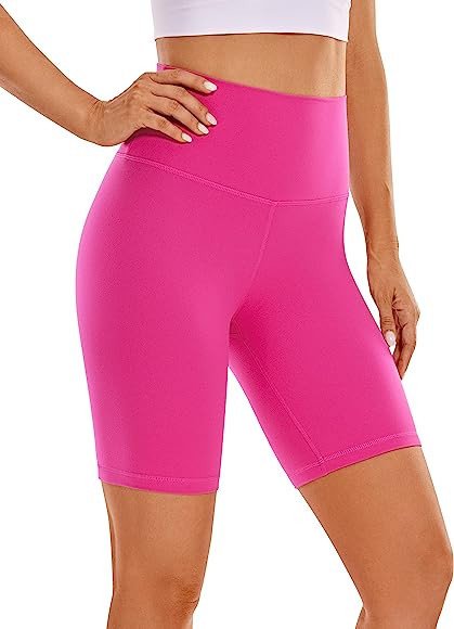 CRZ YOGA Womens Butterluxe Biker Shorts 2.5'' / 4'' / 6'' / 8'' - High Waisted Booty Workout Voll... | Amazon (US)