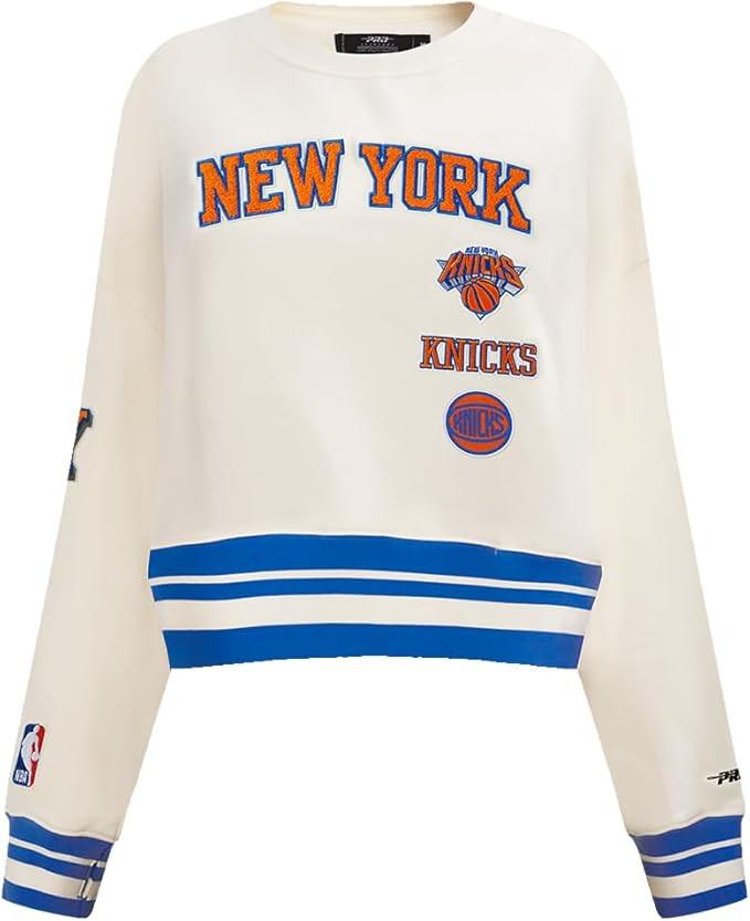 Pro Standard NBA womens Womens Nba Retro Classics Brushed Back French Terry Crewneck Sweatshirt | Amazon (US)