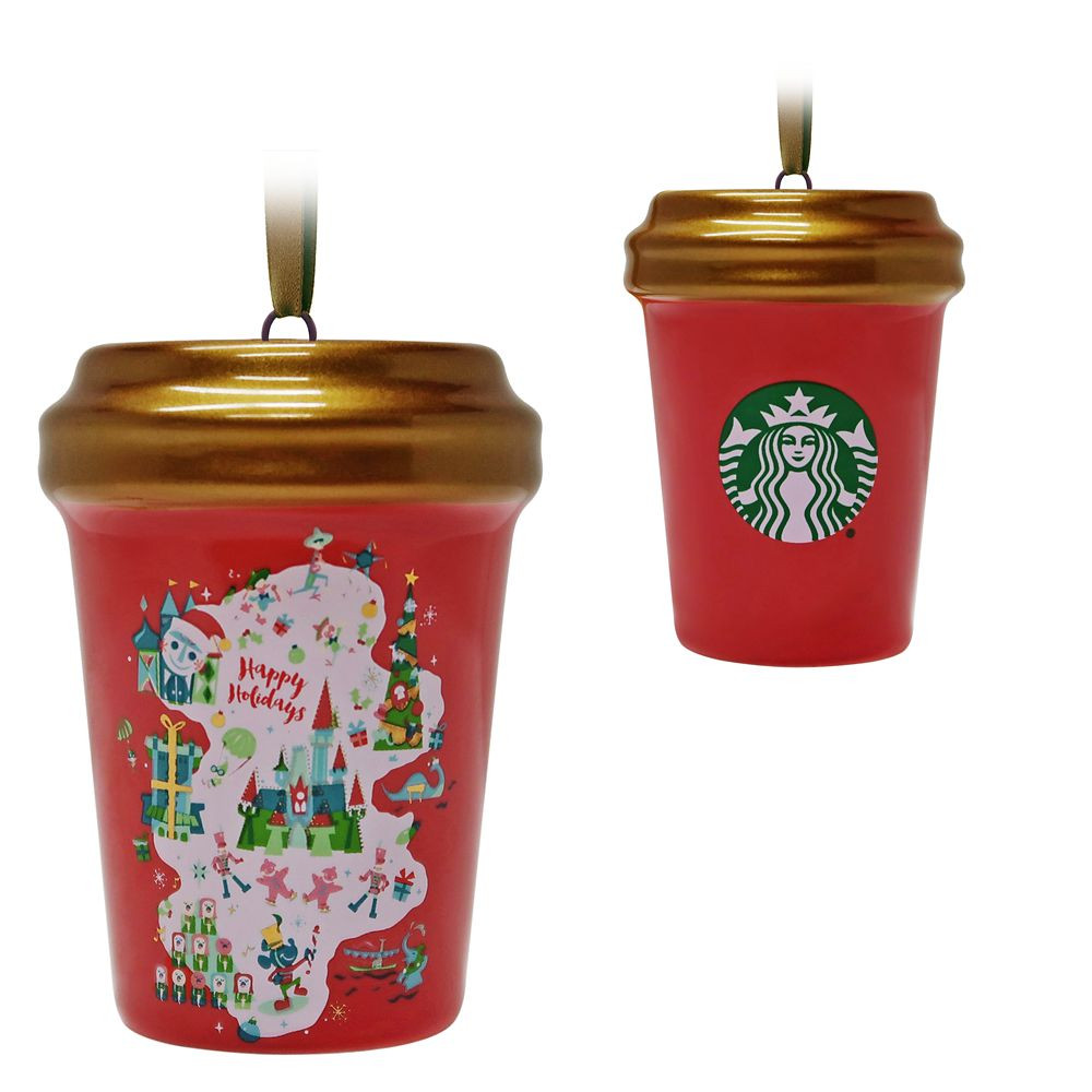 Disney Parks Happy Holidays Starbucks Cup Ornament | Disney Store