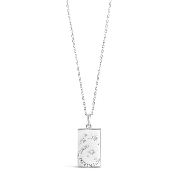 Cosmos Rectangle Pendant Necklace by Camille Kostek | Dune Jewelry