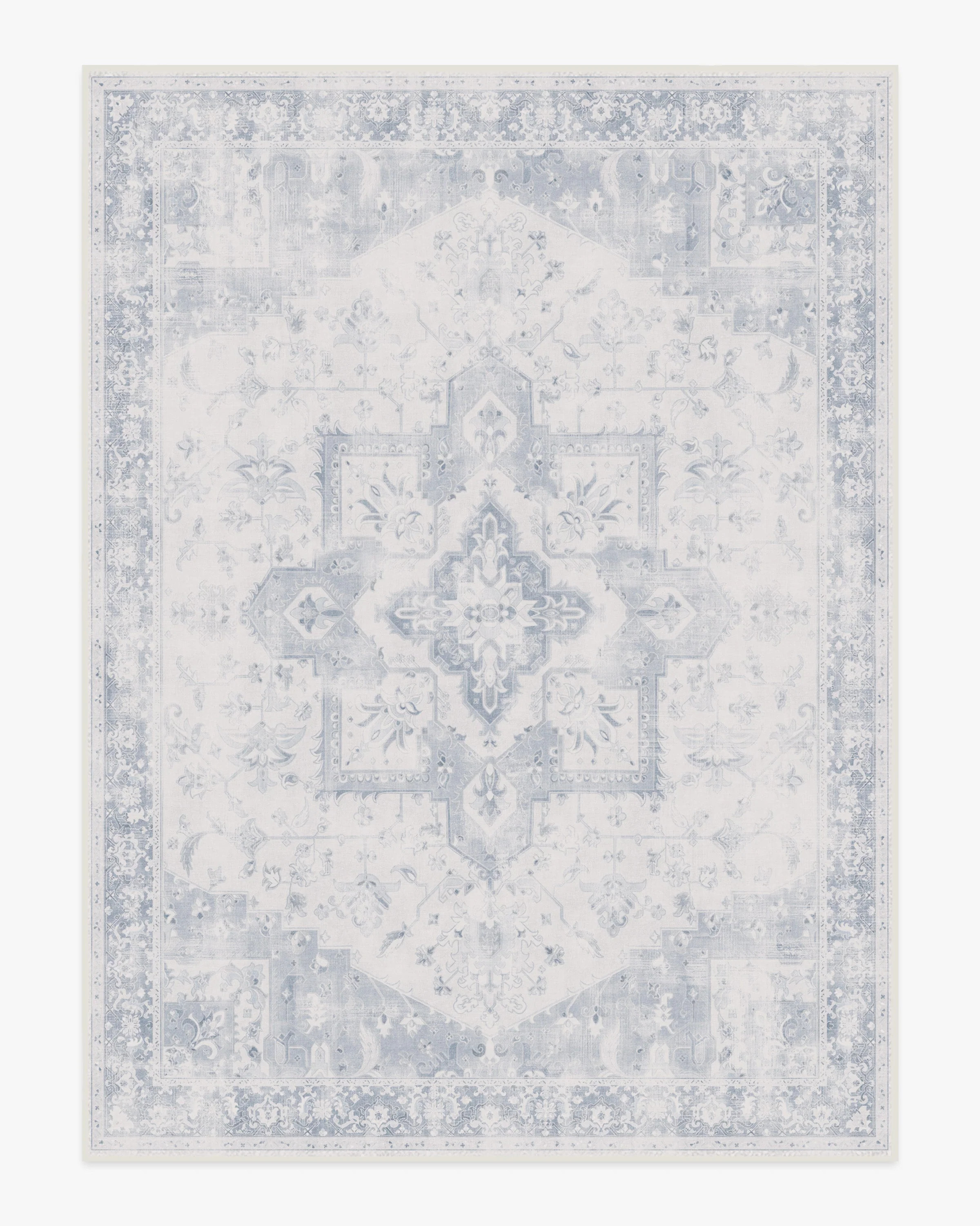 Kira Soft Blue Flatwoven Rug | Ruggable