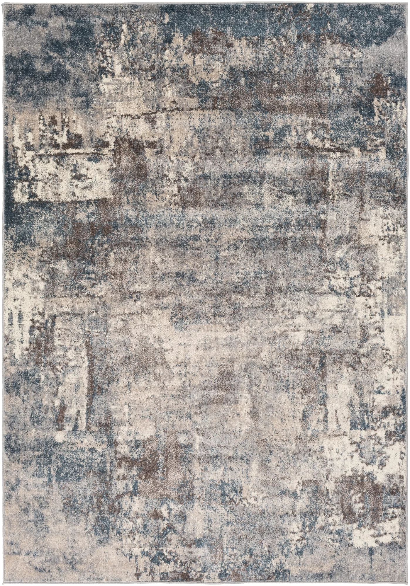 Kohut Abstract Area Rug in Gray/Dark Blue/Taupe/Cream/Charcoal | Wayfair North America