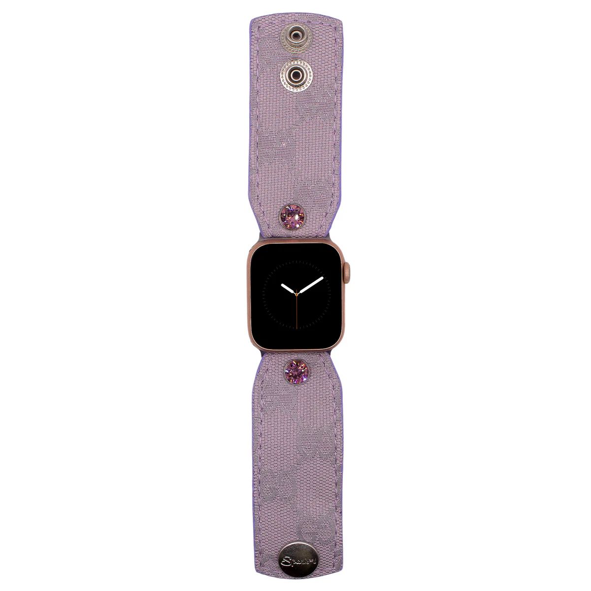 Limited Edition - Upcycled Lavender GG Canvas Customizable Watchband | Spark*l