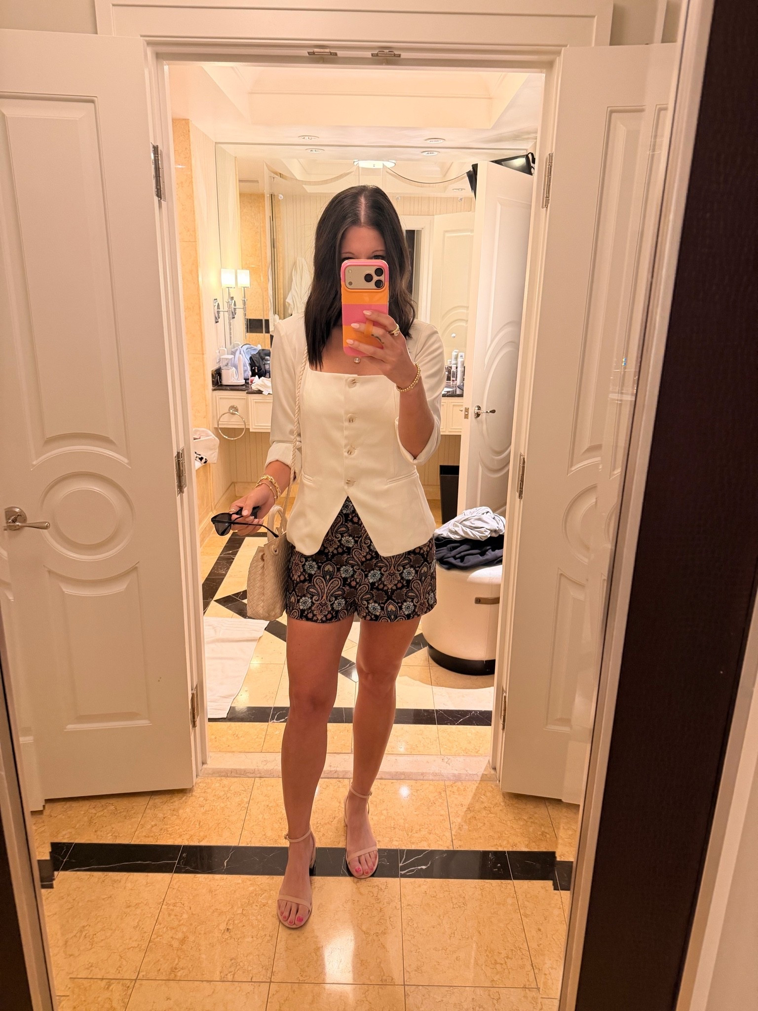 Work trip to Vegas this week! My shorts are from @VICI - I ordered a medium because I was worried that the fabric wouldn’t have a lot of give and a small may be too tight. They were a little big so I recommend ordering true to size 🤍 My top is from Lulus - I’m wearing a size small

#LTKSeasonal #LTKWorkwear #LTKTravel