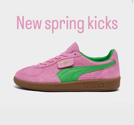 New pink and green pumas . Spring sneaker . Sneaker under $100

#LTKshoecrush #LTKSpringSale #LTKfindsunder100