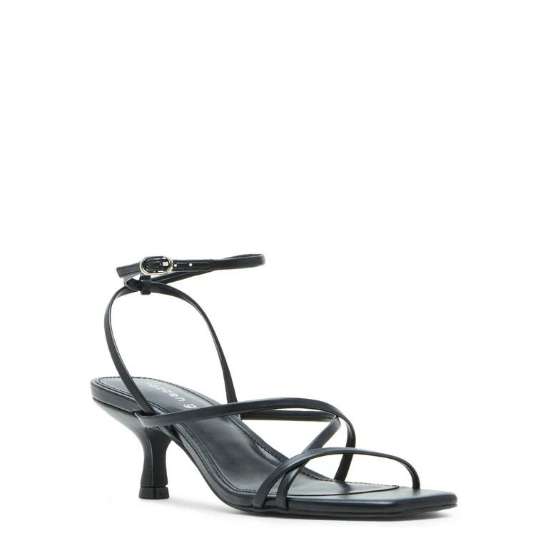 Madden Girl Women's Chique Strappy 2" Kitten Heel Sandal - Walmart.com | Walmart (US)