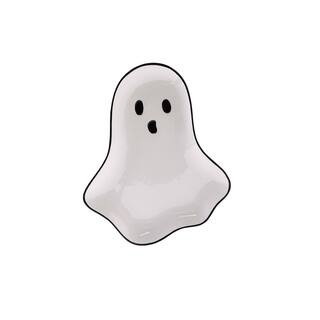 13" White Ghost Halloween Ceramic Platter by Celebrate It™ | Michaels | Michaels Stores