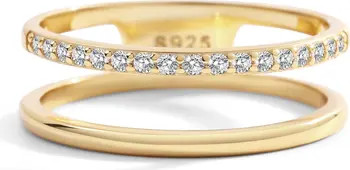 Mint & Lily Double Band Pave Ring | Nordstrom | Nordstrom