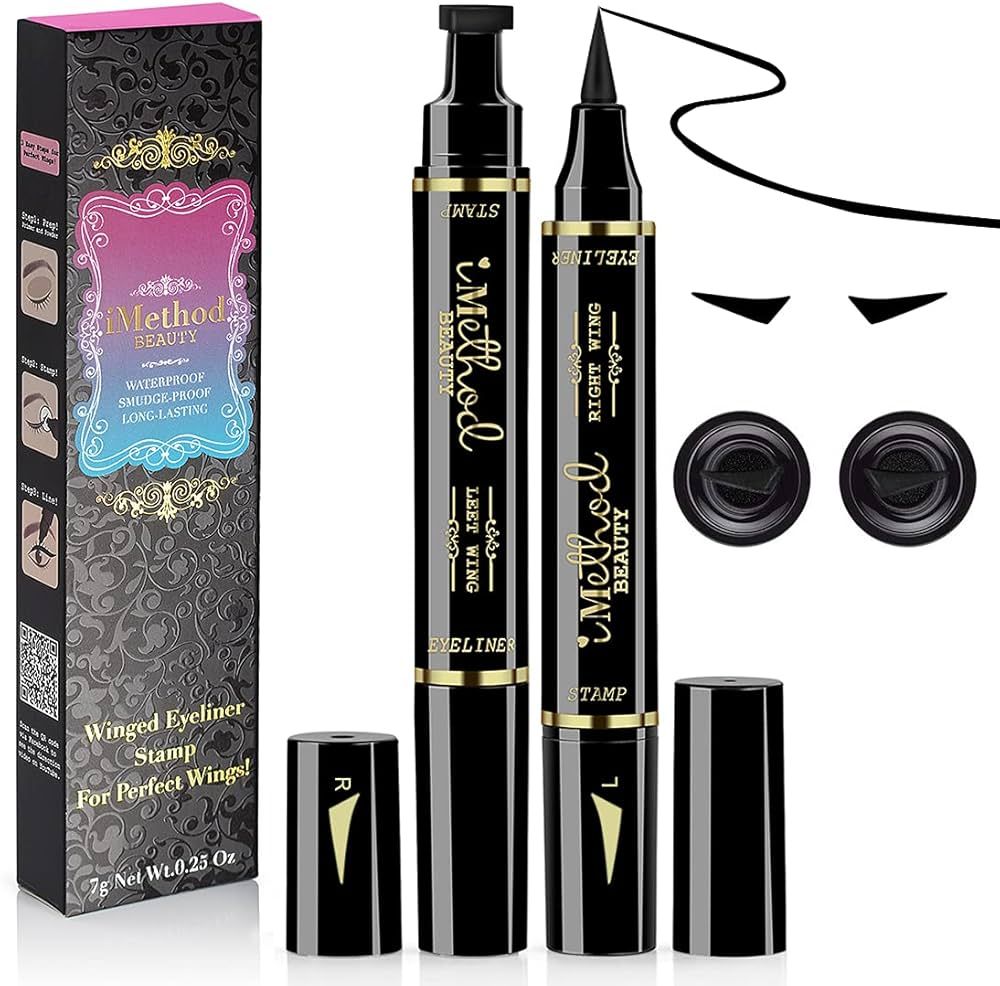 iMethod Eyeliner Stamp - 2 Pens Winged Eyeliner Stamp, for All Eye Shapes, Winged Eyeliner Stamp,... | Amazon (US)