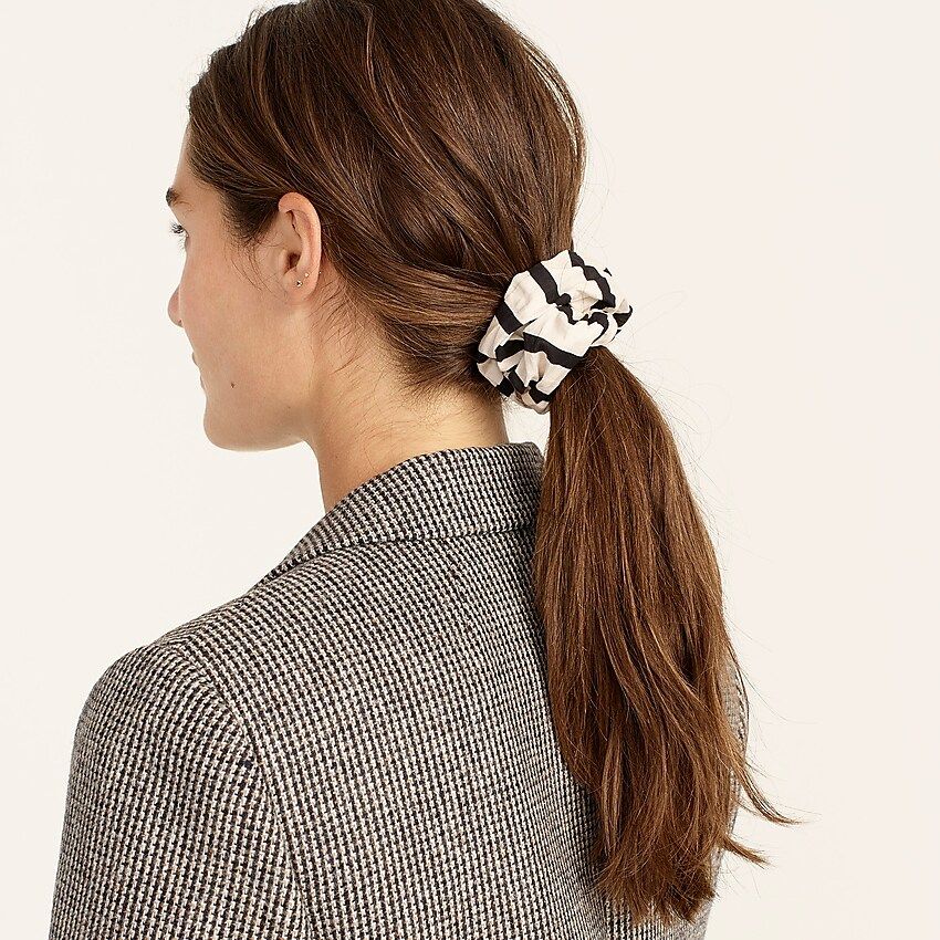 Oversized scrunchie in stripe | J.Crew US