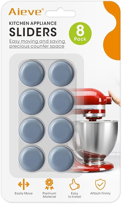 Aieve Appliance Sliders, 8 Pcs Small Appliance Slider for Countertop, Self Adhesive Home Finds Ca... | Amazon (US)