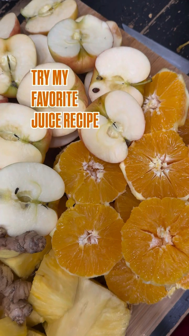 Looking for a delicious, easy juice recipe you’ll actually enjoy? Try one of my all-time favorite juices 

This one is:
✔ Refreshing
✔ Anti-inflammatory
✔ Great for digestion & bloating
✔ Beginner-friendly

YOU’LL NEED:
• 1 lemon
• 1 pineapple
• 2 red apples
• 2 oranges
• 2-inch ginger

It’s the perfect balance of sweet + citrus with a little kick from the ginger. Simple, effective, and SO good.

I made this using my Nama J2 Cold Pressed Juicer — it handles fruits and ginger like a dream and keeps juicing easy and consistent.


#JuicingWithPriiincesss #JuiceRecipe #EasyJuiceRecipe #ColdPressedJuice #GutHealthJourney #DebloatingJuice #HealthyHabits #JuicingLifestyle #DailyJuicing #WellnessRoutine #HealthyFromWithin #NamaJuicer #JuiceDaily
#ShoppingWithPriiincesss #Atlantamom #Atlantabloggers #AtlantaCreator #Atlantacontentcreators #AtlantaBlogger