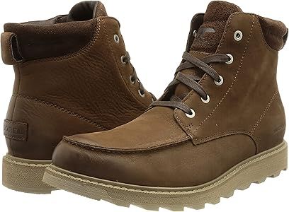 Amazon.com | SOREL Men's Madson II Moc Toe Waterproof Boot - Tobacco - Size 8 | Snow Boots | Amazon (US)