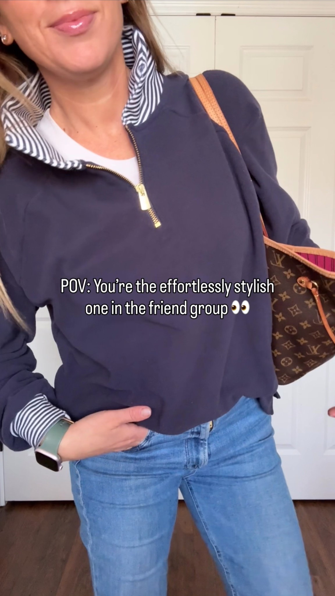 🍂 Effortless fall outfit vibes! I styled this cozy fleece top with my go-to high-rise jeans and classic Adidas Sambas for a laid-back, chic look that’s perfect for errands, school drop-off, or weekend brunch. The striped collar detail adds a polished touch while keeping it casual and comfortable.

✨ Shop the look:
🧥 Fleece half-zip pullover
👖 Everyday straight-leg jeans
👟 Adidas Samba sneakers
👜 Louis Vuitton tote

#FallOutfit #CasualOutfit #FleeceTop #AdidasSambas #EverydayStyle #LTKFall #LTKCasual #OOTD #JeansOutfit #FallFashion

#LTKootd #LTKSeasonal #LTKgrwm