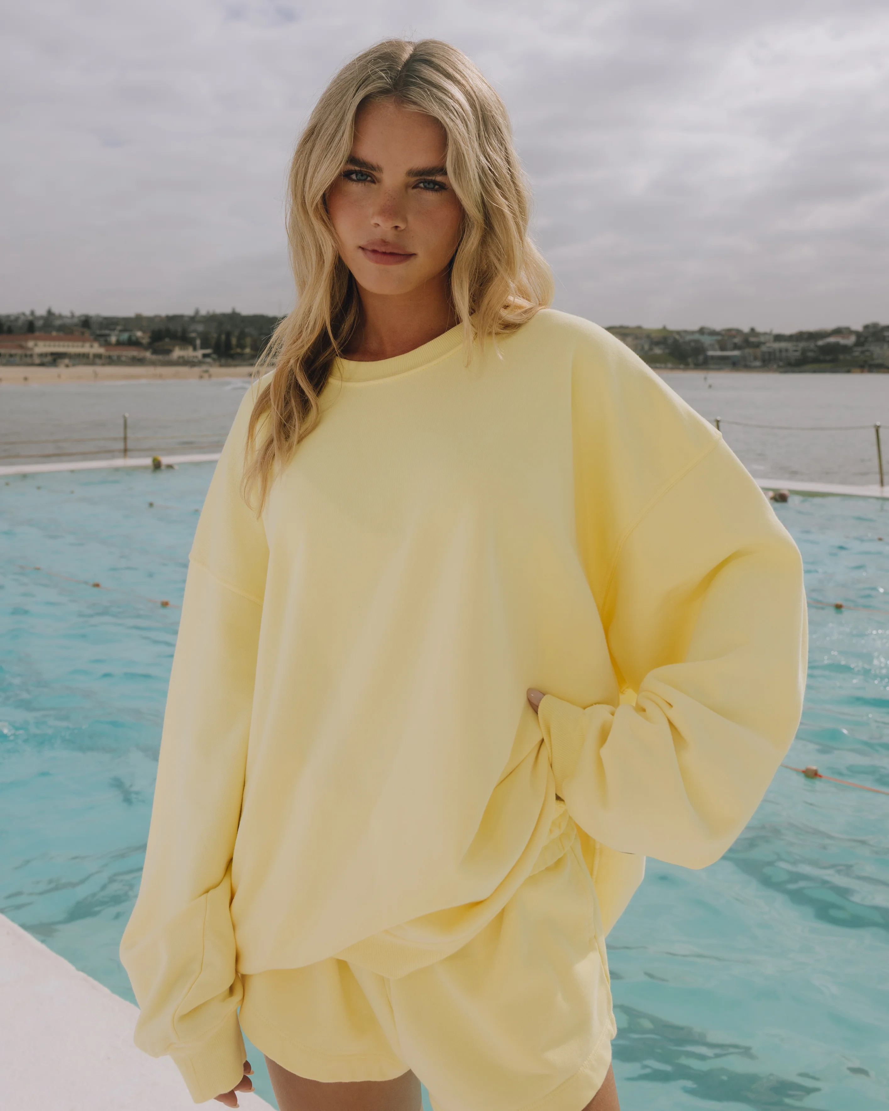 Unisex Oversized Crew - Lemonade | Daily Drills LLC