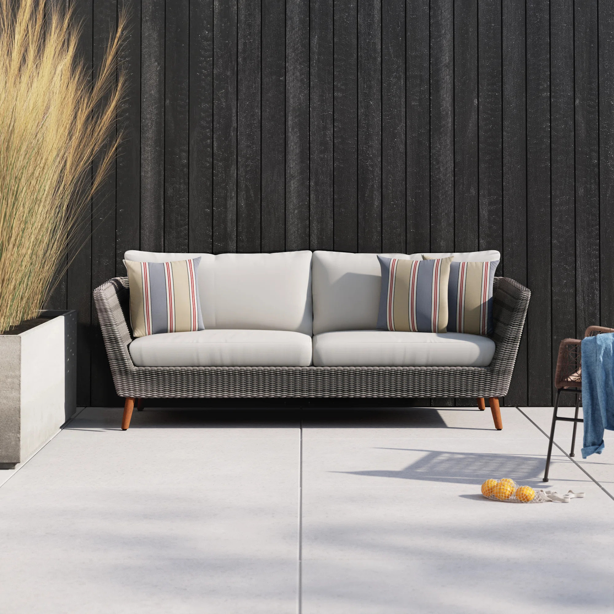 Ferdinand 83.6'' Wicker Outdoor Patio Sofa | Wayfair North America
