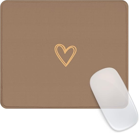 Seorsok Square Aesthetic Cute Heart Mouse Pad,Office Home Personalized Mouse Mat Design,Waterproo... | Amazon (US)