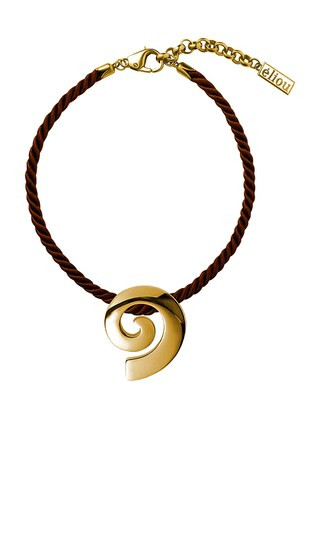 Volu Necklace in Gold & Brown | Revolve Clothing (Global)