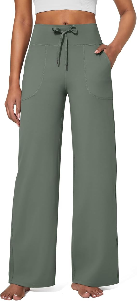 G4Free EverGoing Wide Leg Yoga Pants for Women Sweatpants with Pockets | Amazon (US)