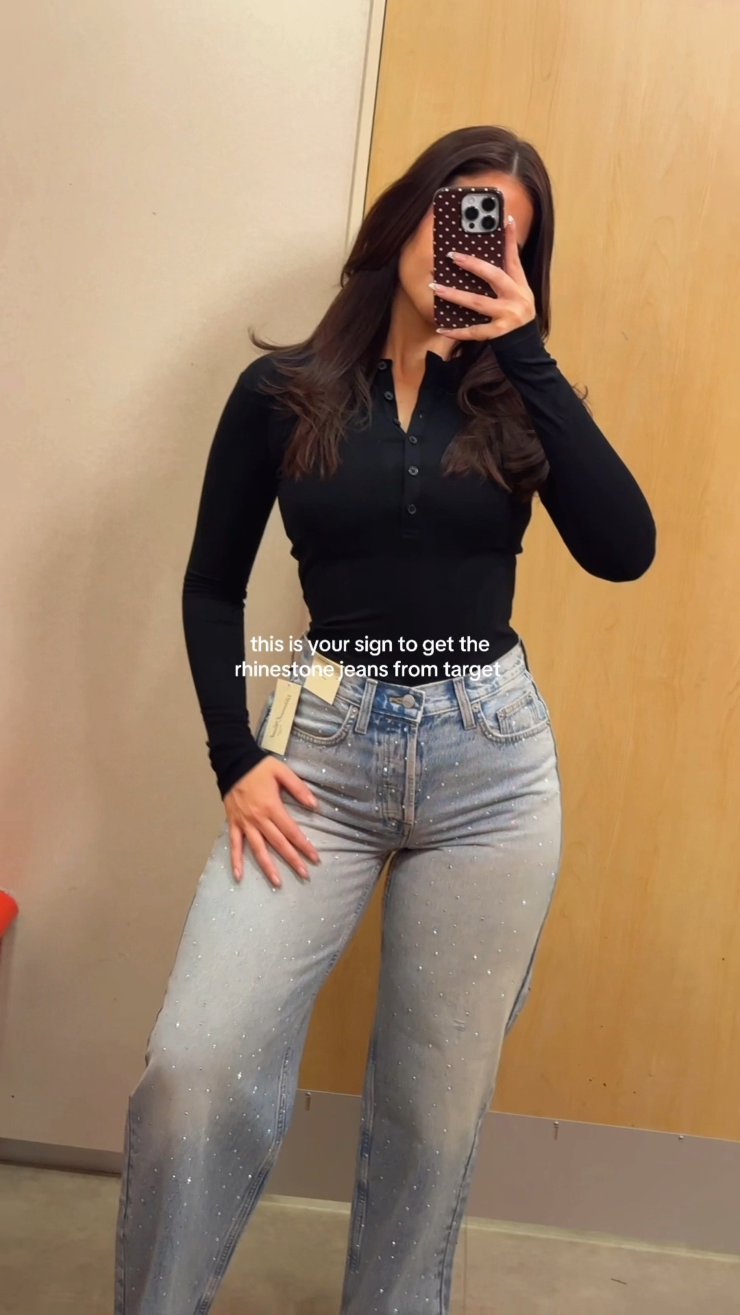 Target Rhinestone Jeans!! 💎 wearing a size 4 but I would’ve got my typical size 6 if it was in stock! 
Added the matching top too!

#LTKFindsUnder100 #LTKFindsUnder50 #LTKStyleTip