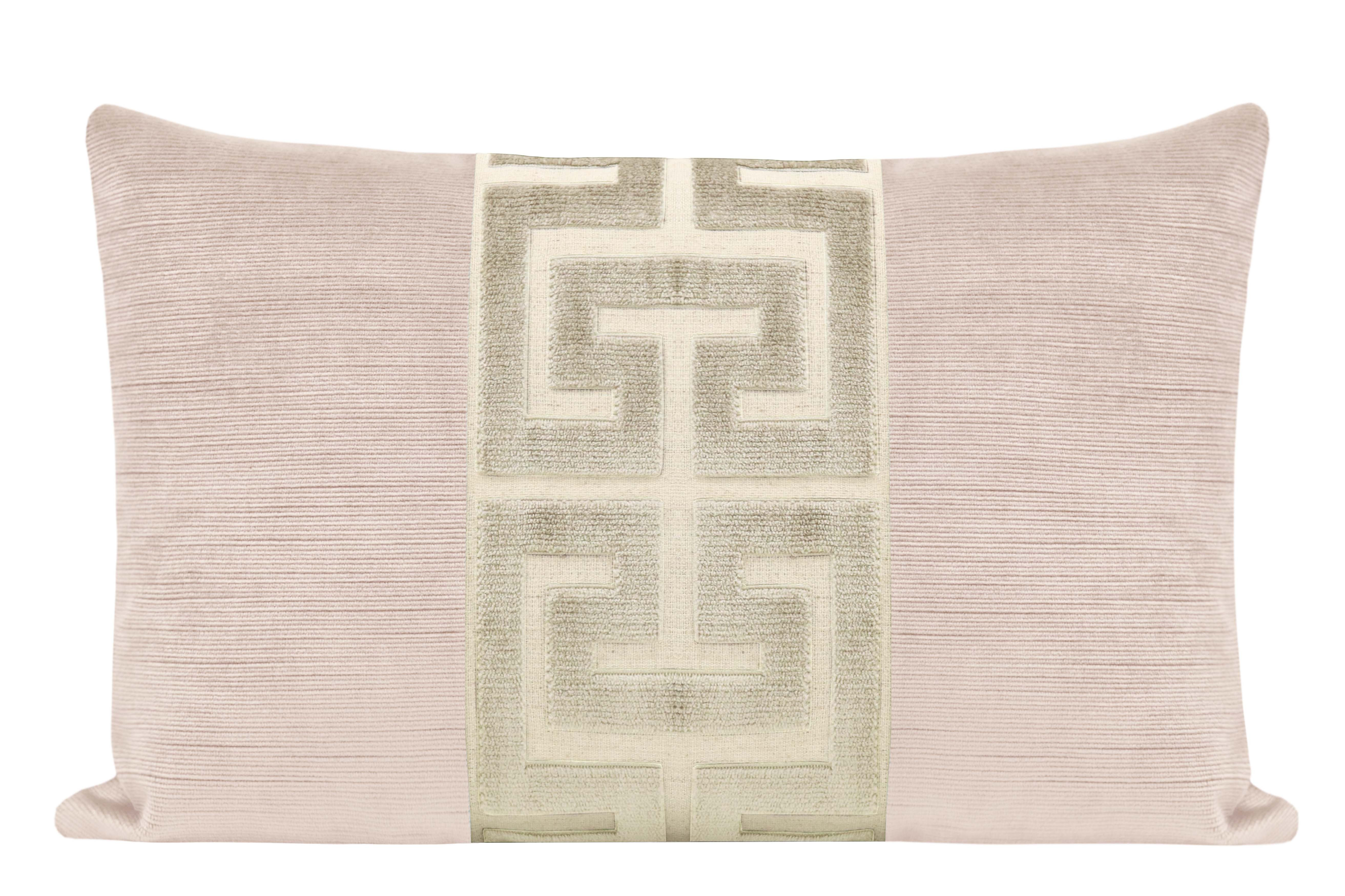 The Little Lumbar :: Strie Velvet // Ballet + Cashmere Greek Trim | LITTLE DESIGN COMPANY