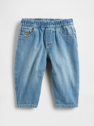 Baby Pull-on Barrel Jeans | Gap (US)