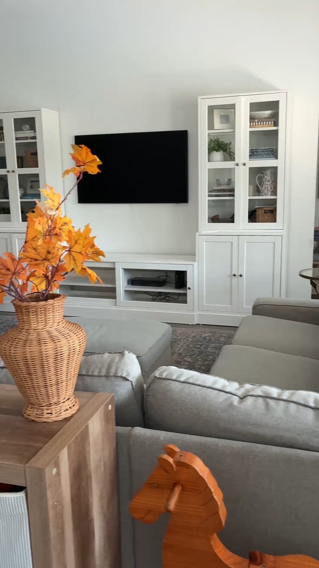 This space gets used so much, but it doesn’t take much to get it visitor ready. You may notice that I don’t put throw pillows on my sofas. I have plenty, but with a family of eight, they have been put away for a time when they are more for looking at than jumping on. Make adjustments to your aesthetic without sacrificing the feeling and function of your spaces. 