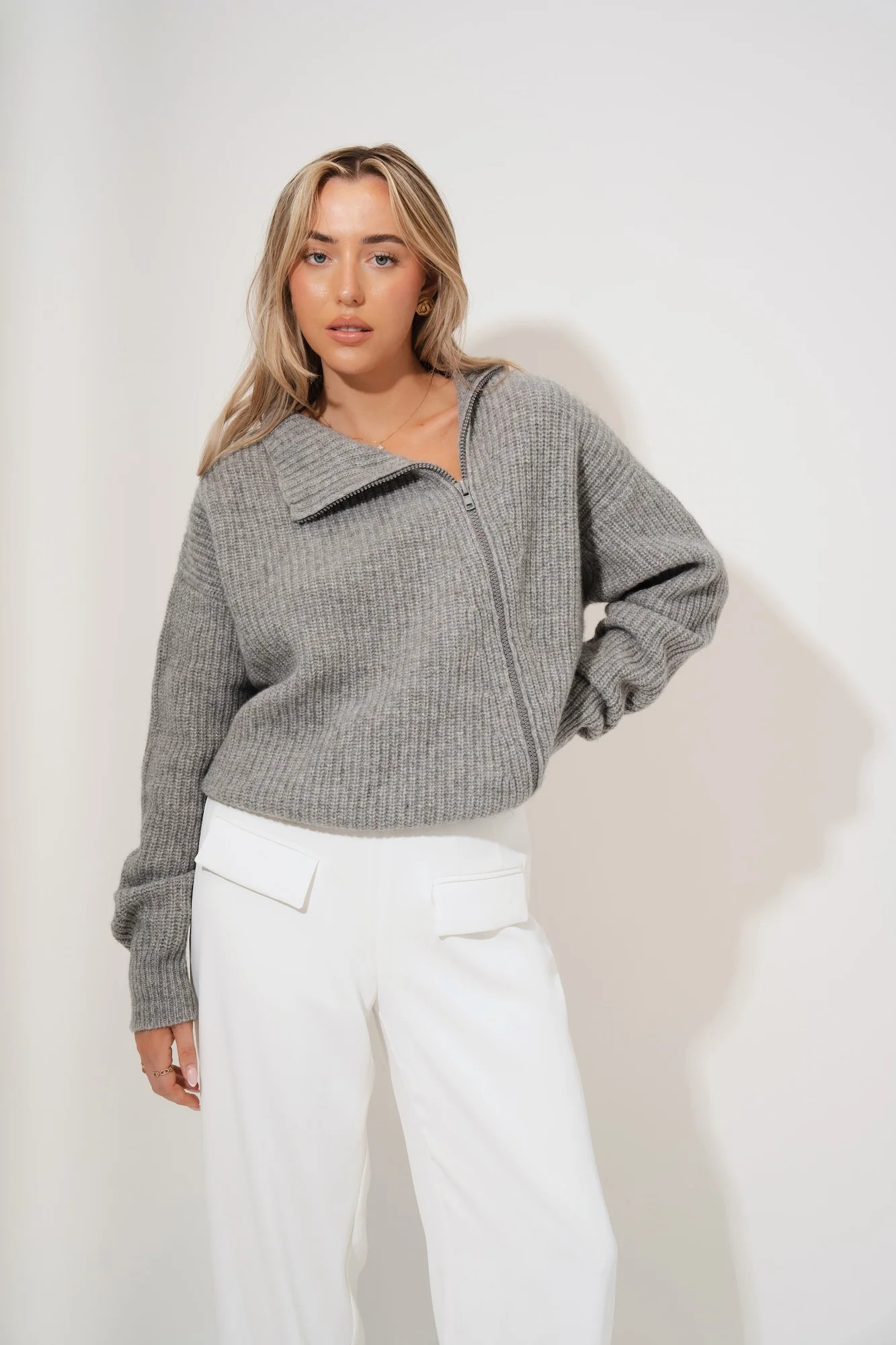 Wool Zip Jumper | Odd Muse