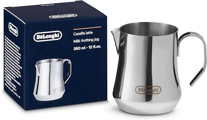 De'Longhi DLSC060 Milk Frothing Jug, 12 oz, Stainless Steel | Amazon (US)