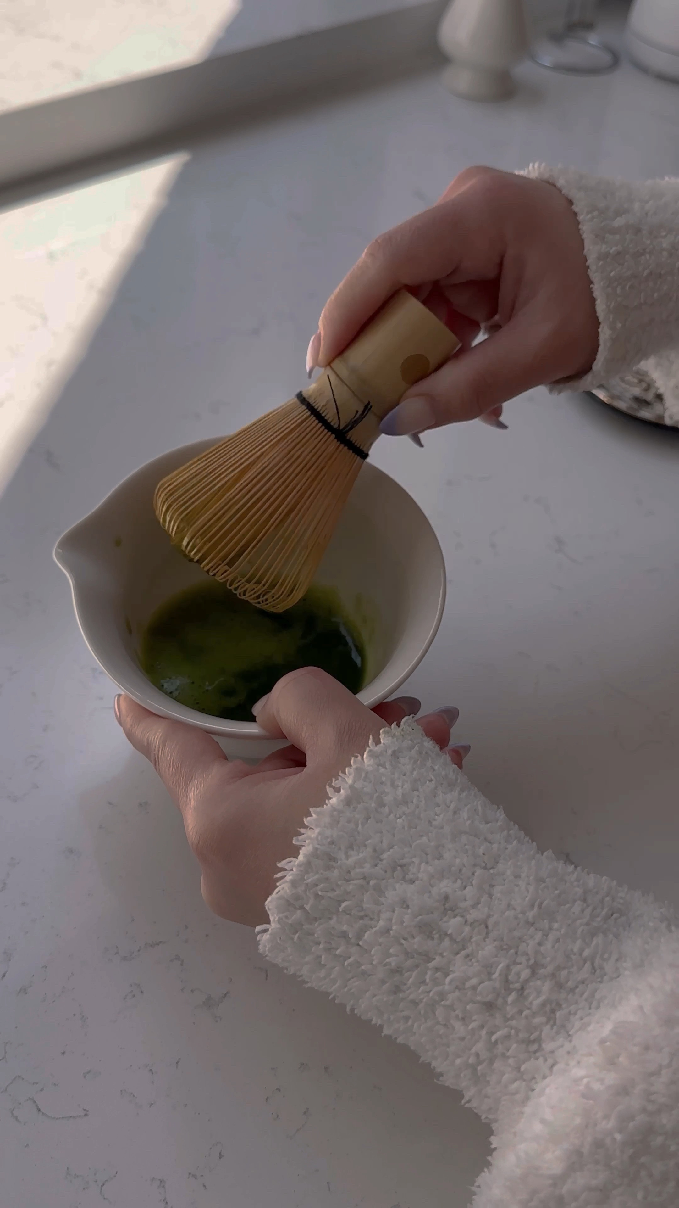 Matcha latte essentials.

Ceremonial grade matcha, gold sifter, matcha bowl, bamboo chasen, fluted glass mug, milk frother, gold coffee spoons, electric tea kettle


#LTKhome #LTKFind #LTKfit