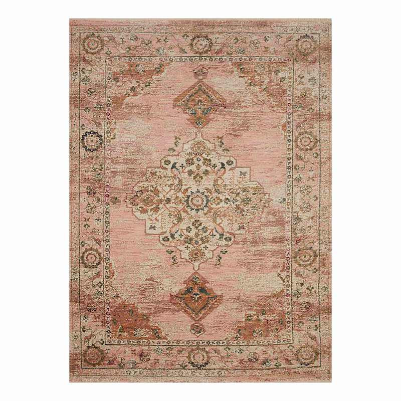 (A465) Found & Fable Pink Jeweled Medallion Area Rug, 9x12 | At Home