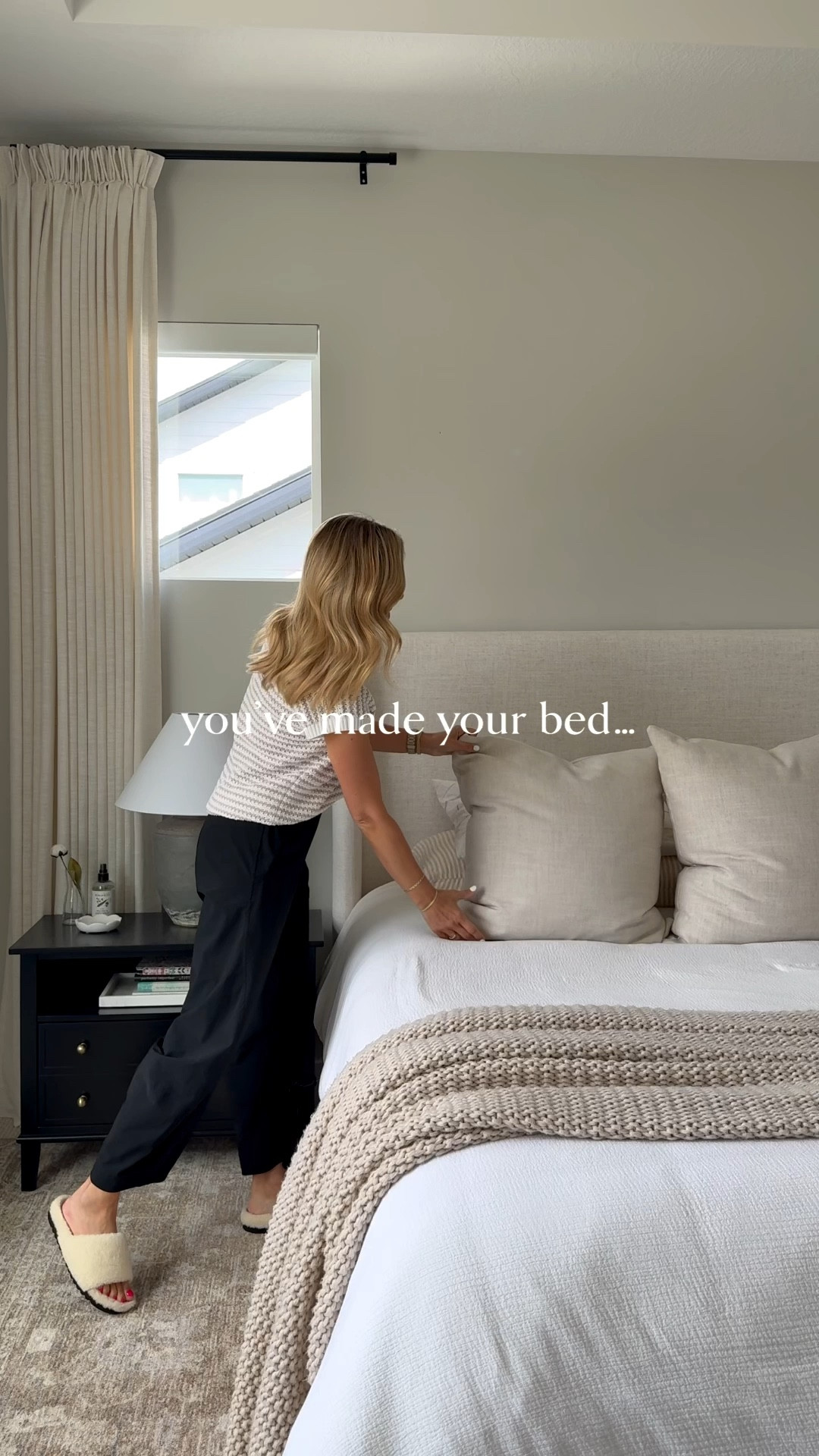 You’ve made your bed… now you have to lie in it”

People say it like it’s a bad thing 💁🏼‍♀️😆

One of the simplest resets that makes your whole home feel better.

And yes…this is the new bed I’ve been sharing in stories 🤍



#LTKHome #LTKmomlife #LTKselfcare