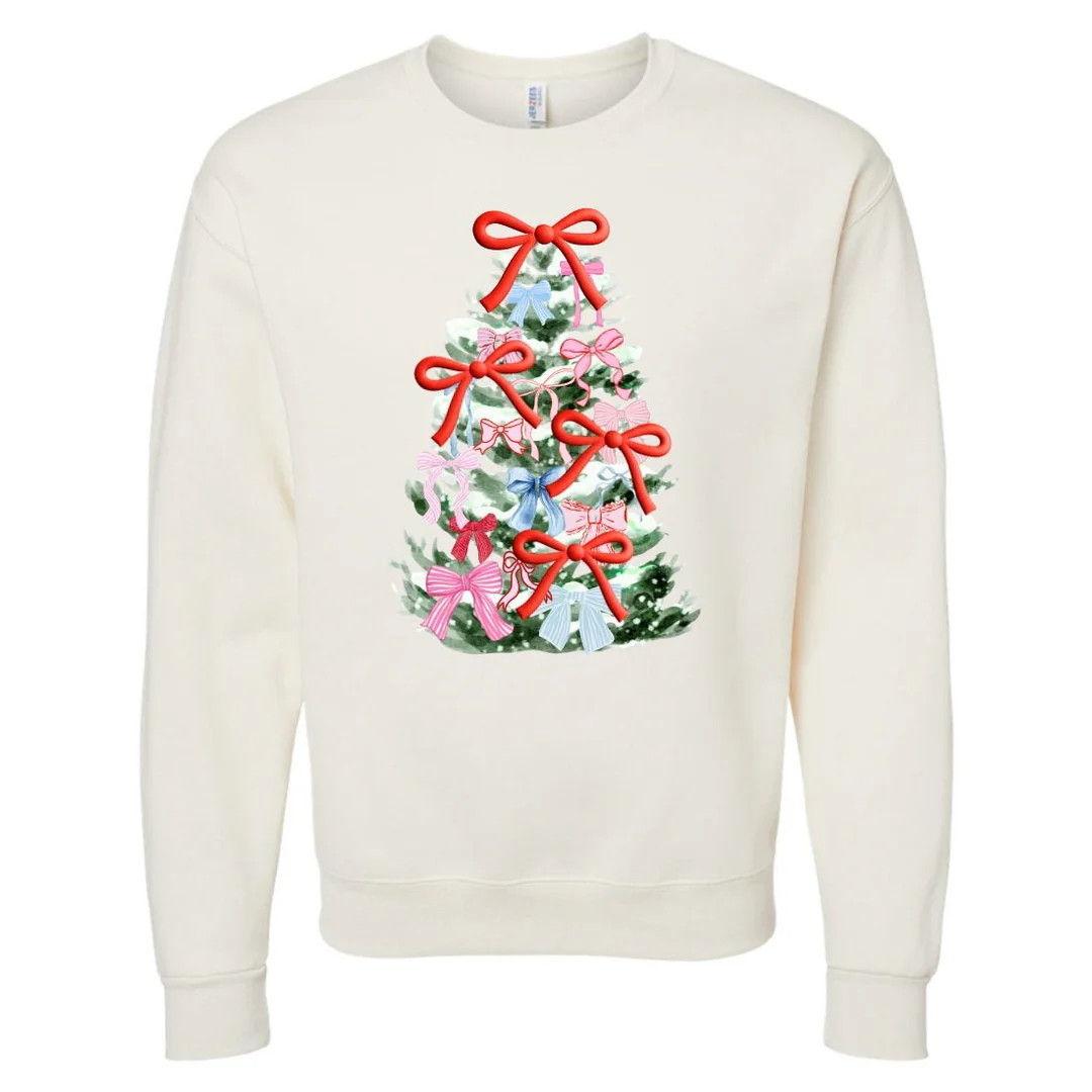 PUFF ‘The Girliest Bow Tree’ Crewneck Sweatshirt | United Monograms