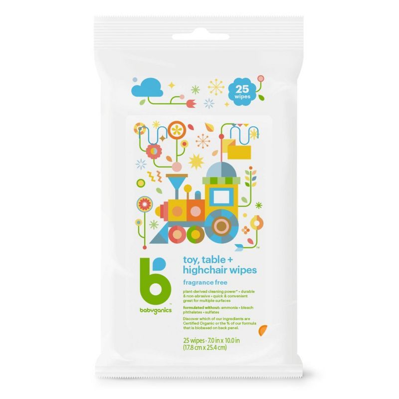 Babyganics Toy And Table Wipes - 25ct | Target
