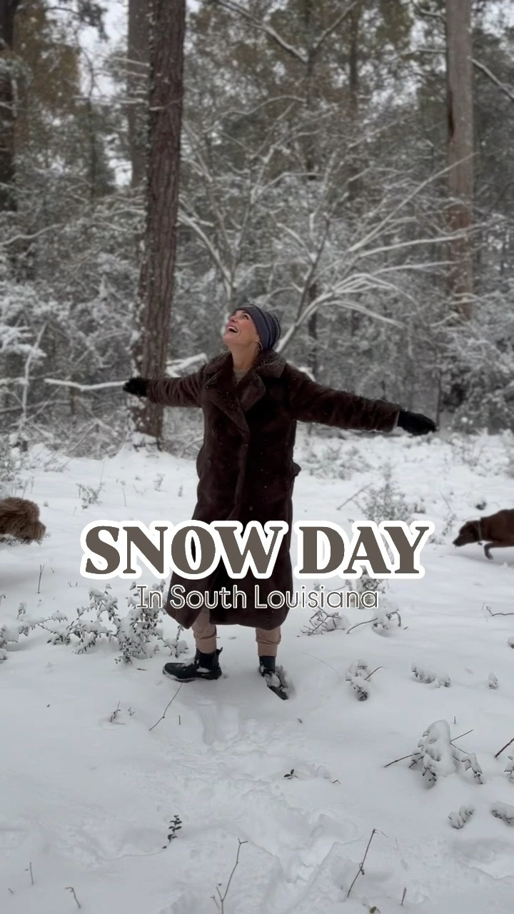 SNOW DAY in South Louisiana?! ❄️ We couldn’t miss the chance to play in this rare winter wonderland—Eric, the pups, and I had the best time making memories in the unheard-of 6 inches of snow!

It was the perfect day for some laughs, snowball fights, and pup-approved fun! What’s your favorite snow day activity?

#snowday
#affordablefashion
#outfitinspo
#laurenoggsgee
#over50style 
#lookalike
#shopltk
#ltkover50
#ltkover40
#lookforless
#getyourcolonoscopy


#LTKWatchNow #LTKFindsUnder50 #LTKOver40