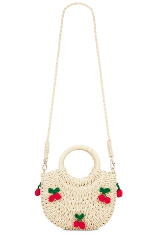 petit moments Cherry Straw Bag in Beige from Revolve.com | Revolve Clothing (Global)