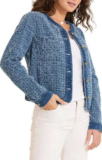 Cotton Tweed Denim Jacket | Nordstrom