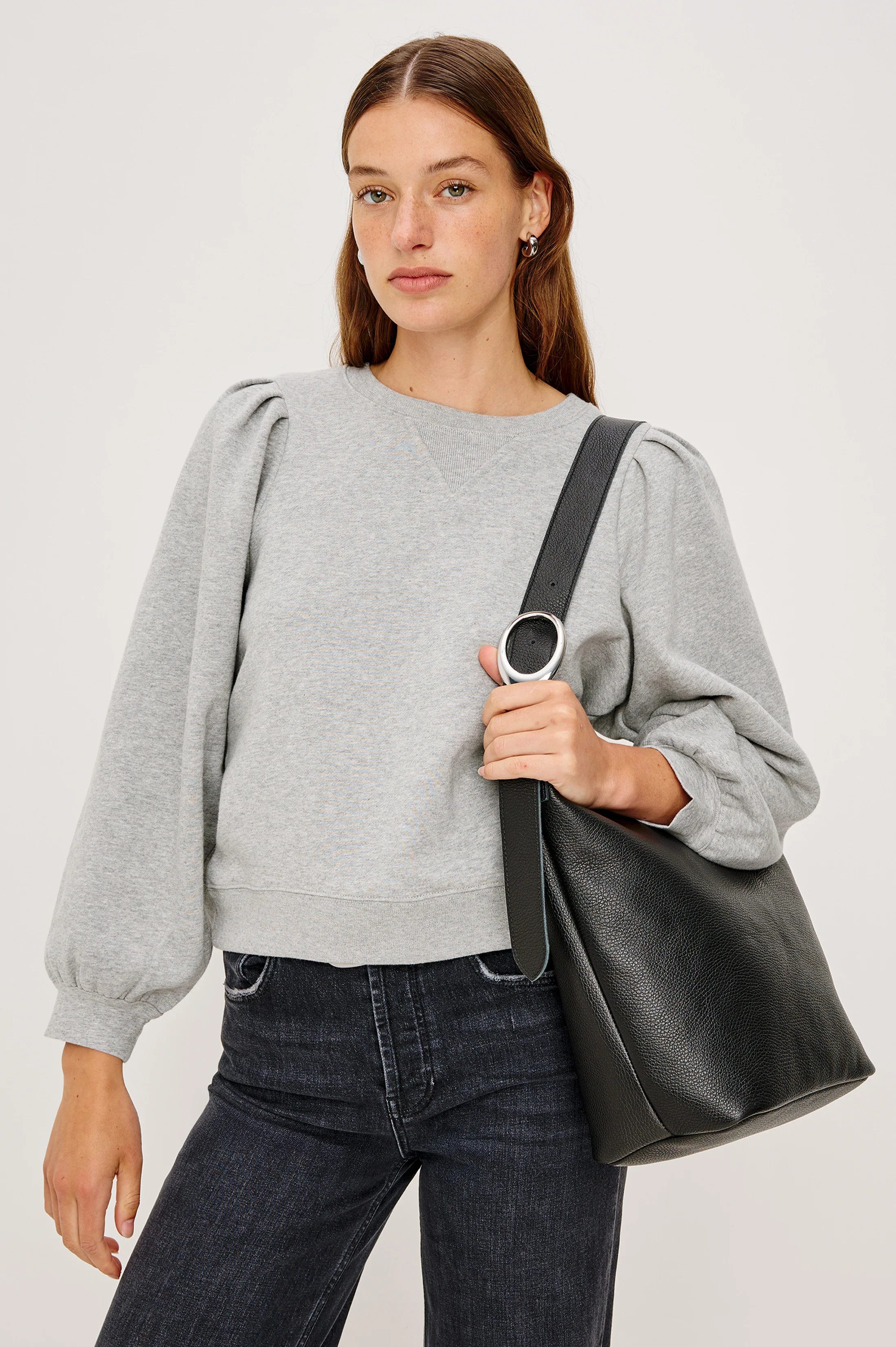 TIFFANY SWEATSHIRT - HEATHER GREY | Rails