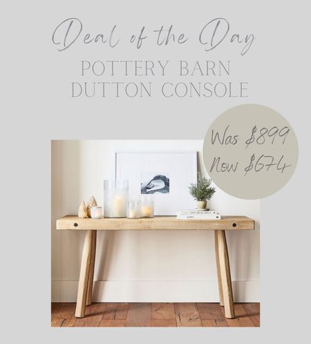 Deal of the Day | Pottery Barn Sutton Console

#LTKhome