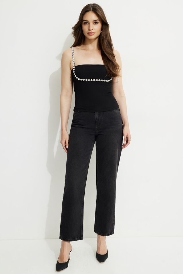 Aurora Embellished Tank Top | Dynamite Clothing